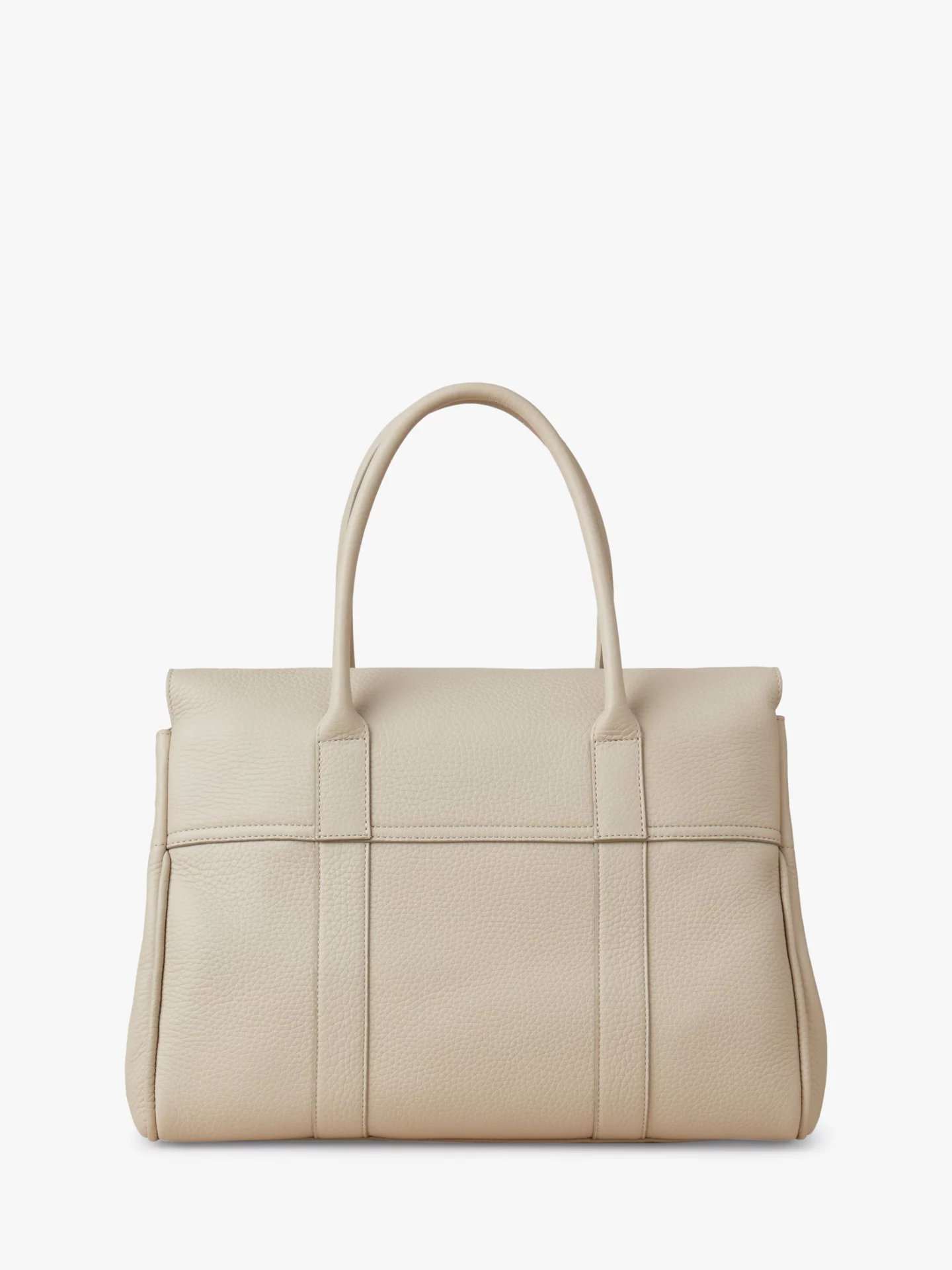 Mulberry Bayswater Heavy Grain Leather Handbag In Chalk